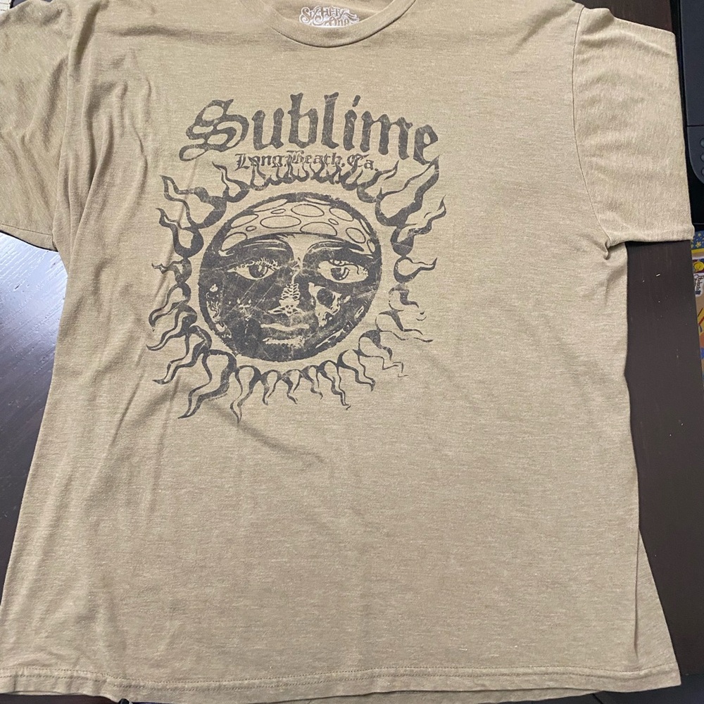 Tan Graphic T-Shirt Sublime
